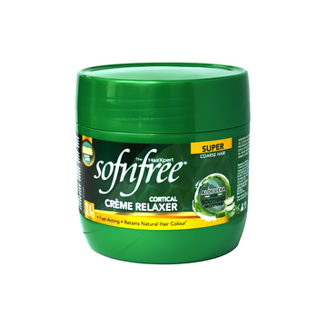 Sofn'Free Cortical Crème Relaxer - Super Strength for Coarse & Afro-Textured Hair | Enriched with Aloe Vera & Vitamin E
